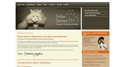 Desktop Screenshot of feline-senses.de